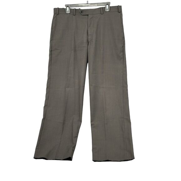 Paul Betenly Suit Mens 42L Jacket 36x31 Pants Black Brown Pinstripe Thomas Wool - Picture 9 of 13